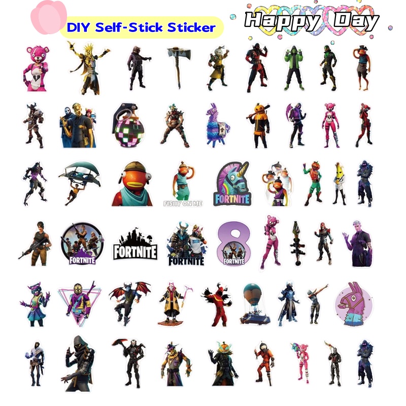Phone Cases Beach - Fortnite Creative Personality Graffiti Sticker Animation
