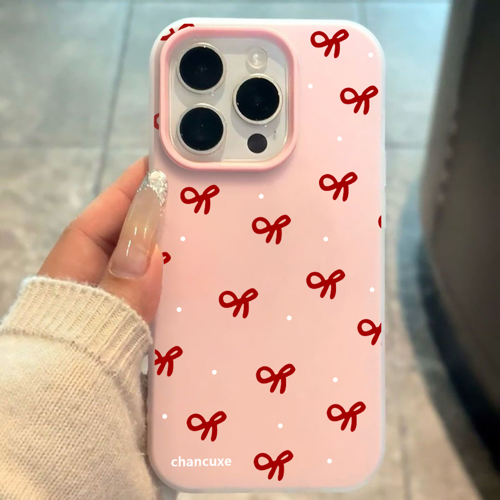 Phone Cases For Girls - Minimalist Bow Girl INS Phone Case