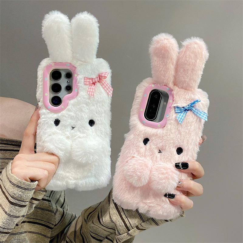 Phone Cases For Samsung Galaxy - Koren 3D Cartoon Bowknot Rabbit Ears