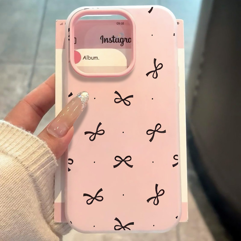 Phone Cases Unique - Cute Bow Polka Dot INS Phone