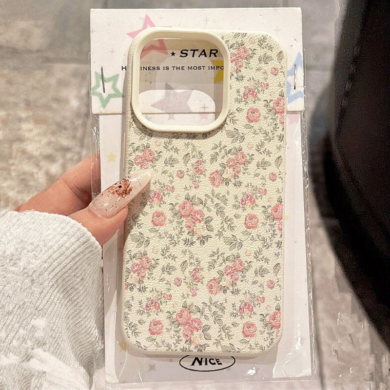 Phone Cases For Girls - Adorable Girl Floral White Classic Soft