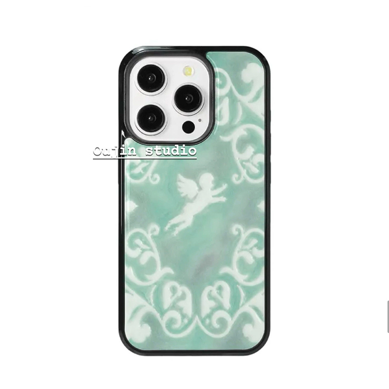 Mint Green Baroque Pattern Ang - огляд і ціна Phone Cases Green