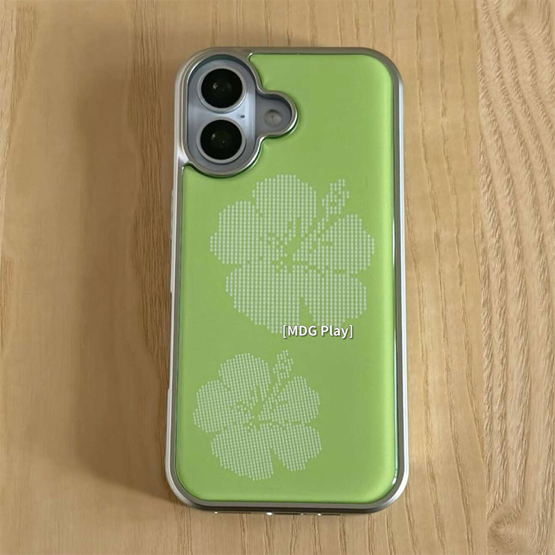 Korean Green Background Flower - огляд і ціна Phone Cases Green