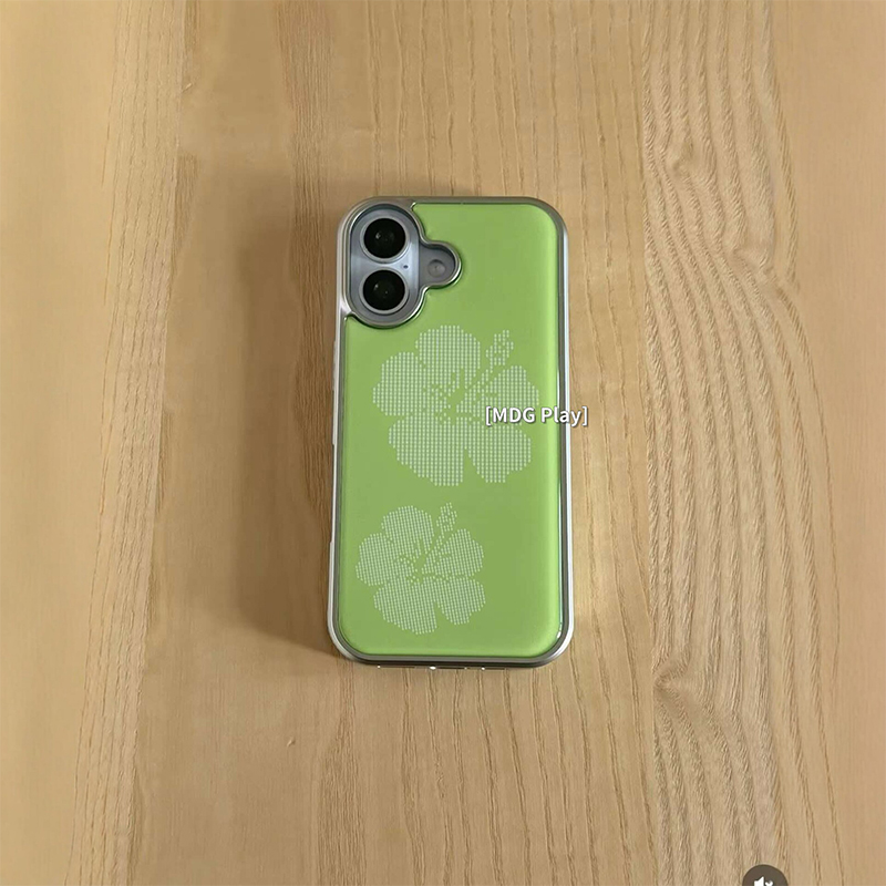 Korean Green Background Flower - огляд і ціна Phone Cases Green