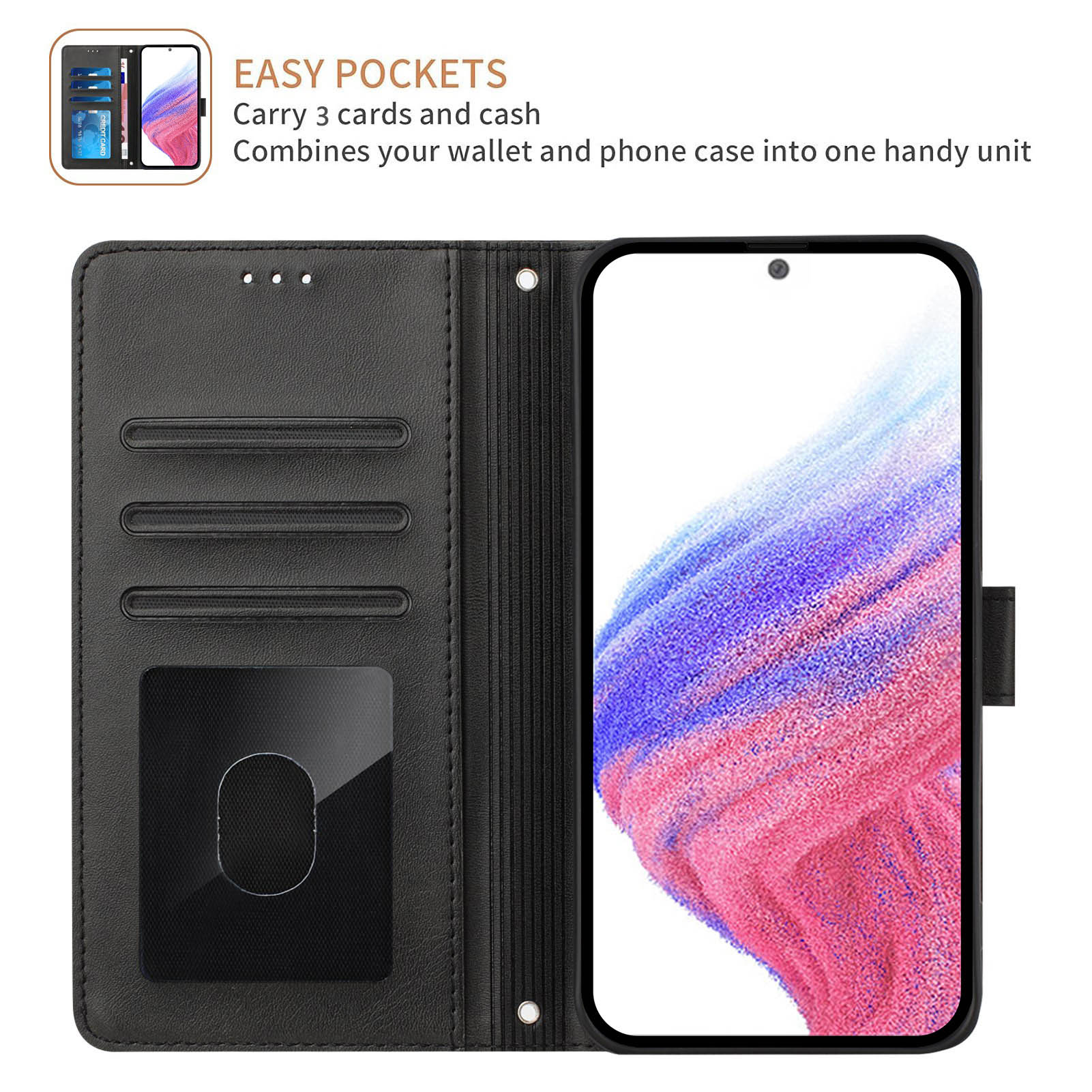 Flip Wallet Leather Case For S - огляд і ціна Phone Cases With Wallet On Back