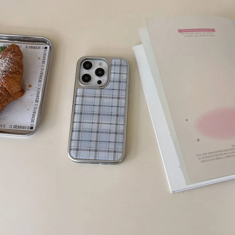 Korean Ins Epoxy Blue Plaid Pa - огляд і ціна Phone Cases Green