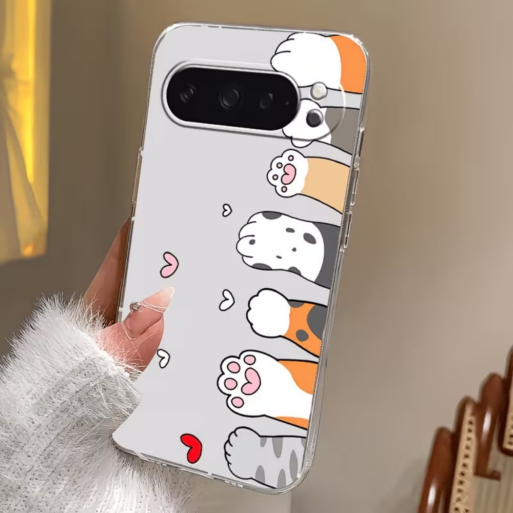 Cartoon Cat Paw Print Crystal  - огляд і ціна Phone Cases Pixel 9A