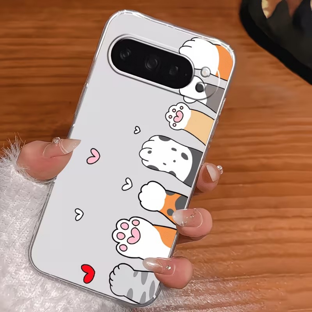 Cartoon Cat Paw Print Crystal  - огляд і ціна Phone Cases Pixel 9A