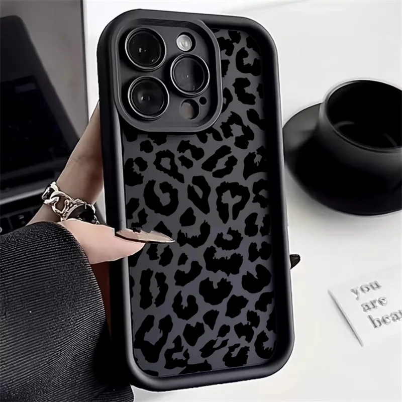 Black Leopard Print Pattern Si - огляд і ціна Phone Cases Dior