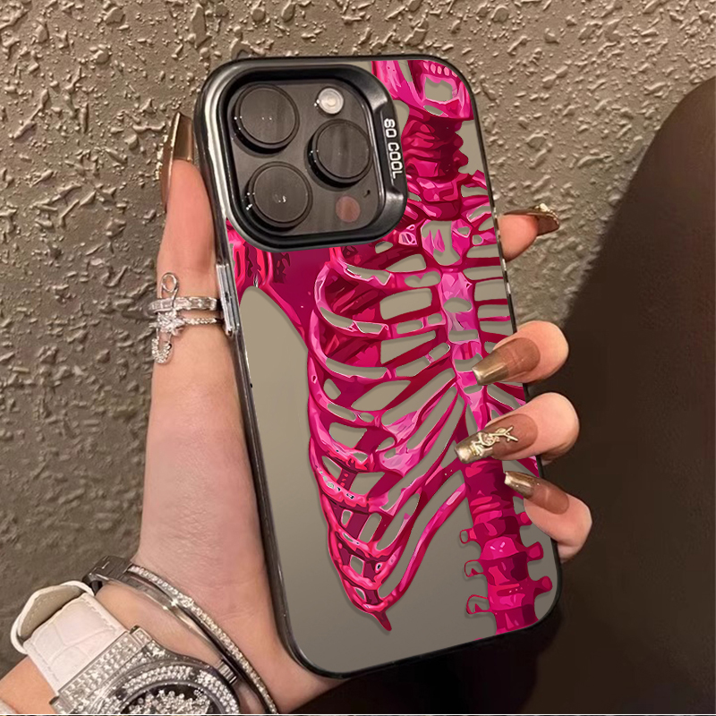 Luxury Pink Green Skull Phone  - огляд і ціна Phone Cases Luxury