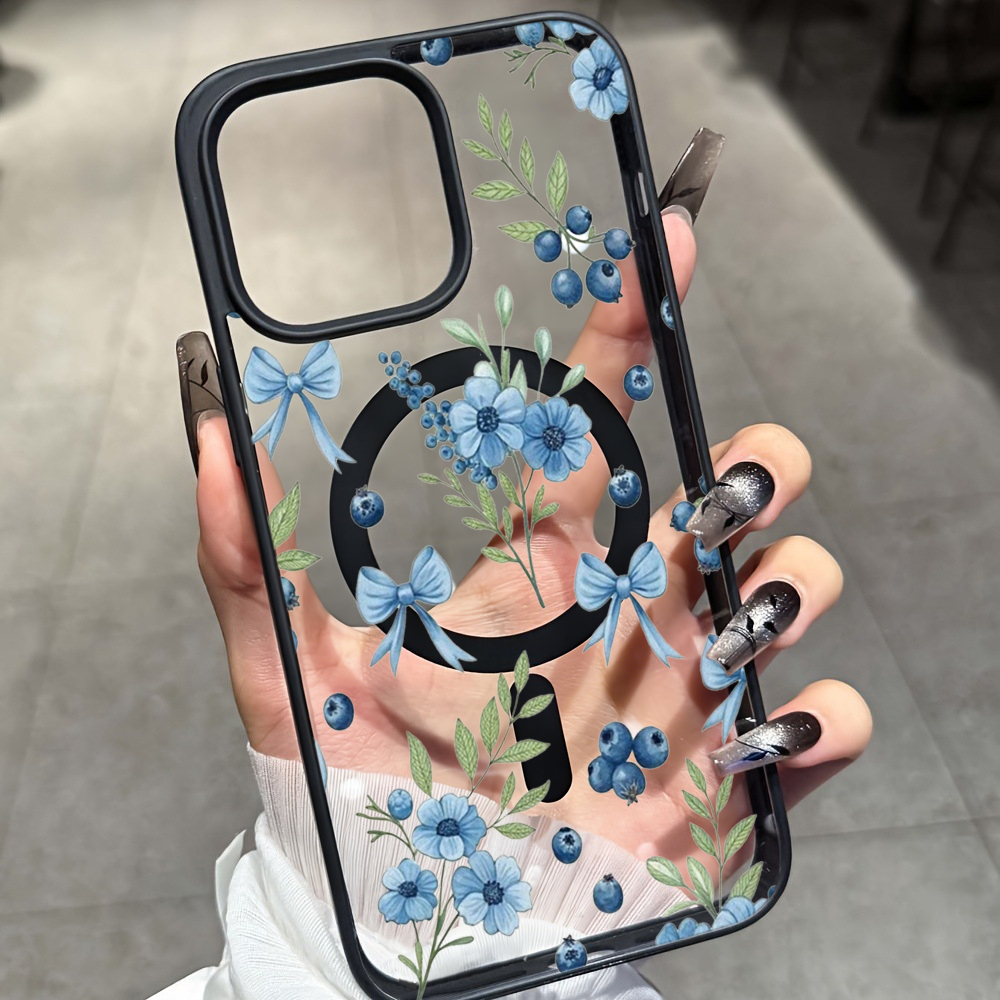 Blueberry Floral Clear Case  F - огляд і ціна Phone Cases Unique