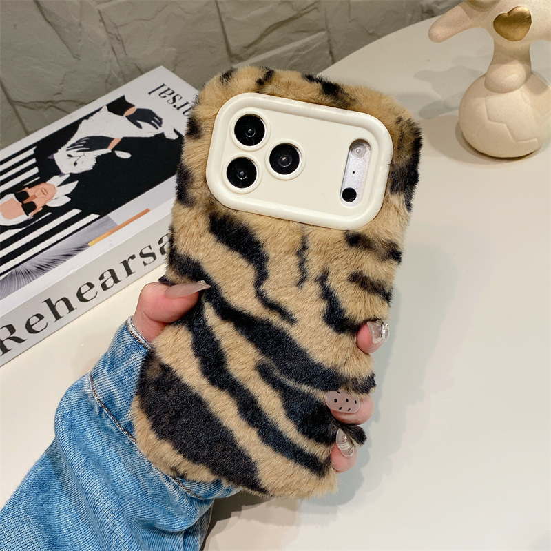Luxury Zebra Pattern Fluffy Pl - огляд і ціна Phone Cases Luxury