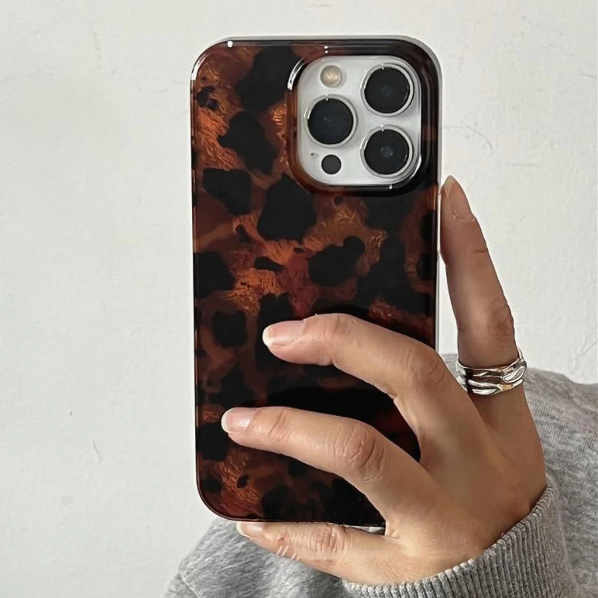 Retro Amber Texture Laser Phon - огляд і ціна Phone Cases Popular