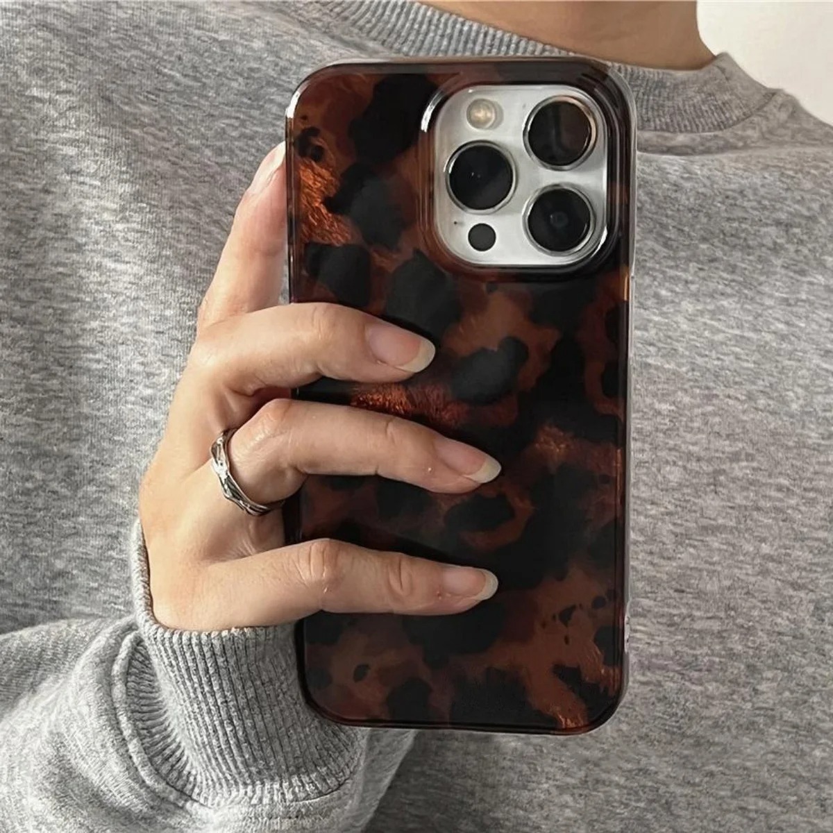 Retro Amber Texture Laser Phon - огляд і ціна Phone Cases Popular