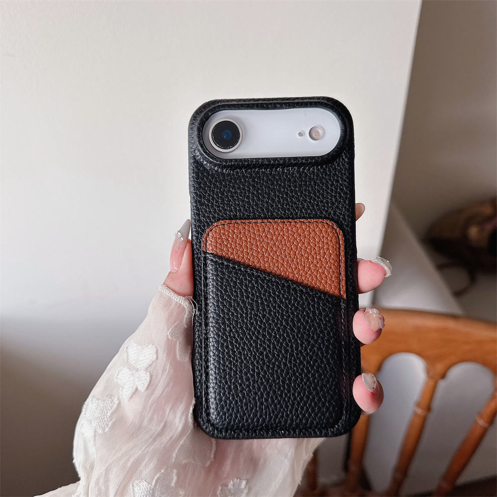 Luxury Color Collision Leather - огляд і ціна Phone Cases With Wallet On Back