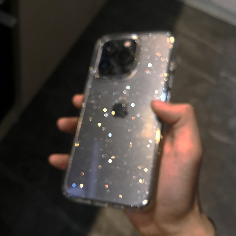 Transparent Simple Glitter Pho - огляд і ціна Phone Cases Unique