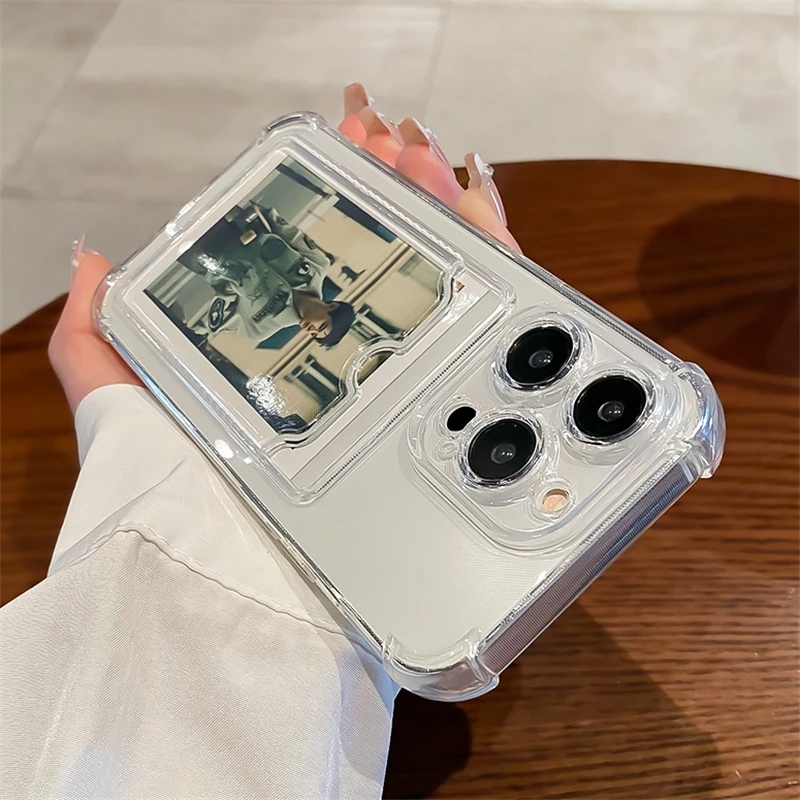 Transparent Card Slot Bag Hold - огляд і ціна Phone Cases With Wallet On Back