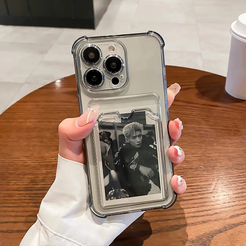 Transparent Card Slot Bag Hold - огляд і ціна Phone Cases With Wallet On Back