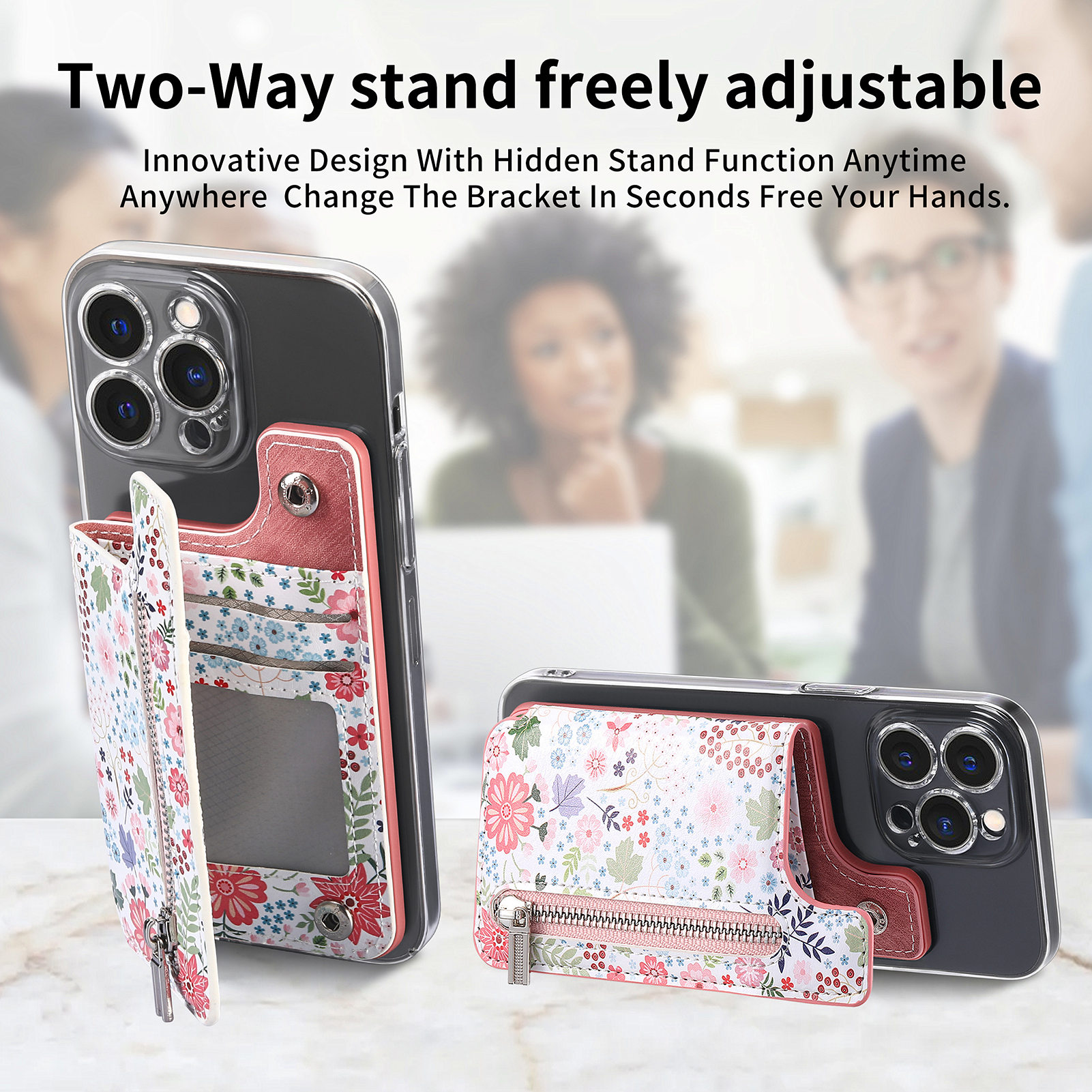 1Pc Flower Painted Phone Case  - огляд і ціна Phone Cases With Wallet On Back
