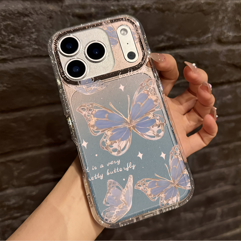 Luxury Blue Butterfly Clear Gl - огляд і ціна Phone Cases Luxury