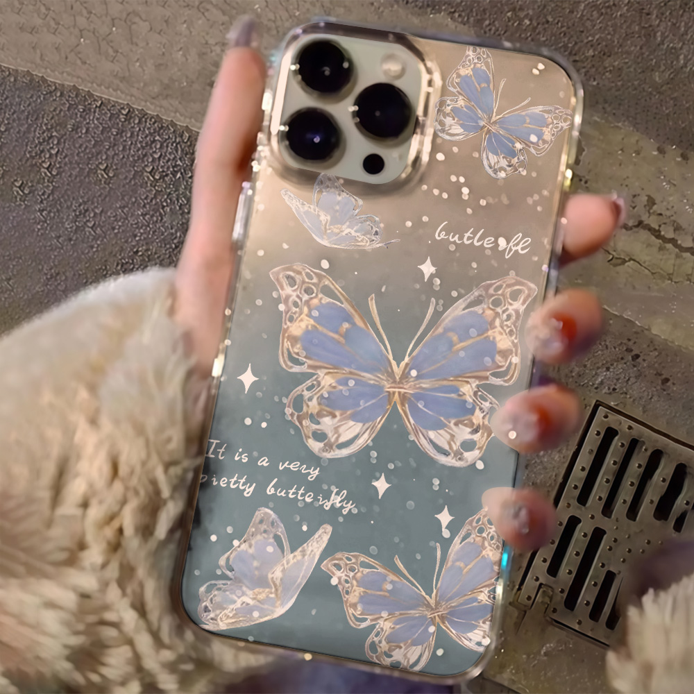 Luxury Blue Butterfly Clear Gl - огляд і ціна Phone Cases Luxury