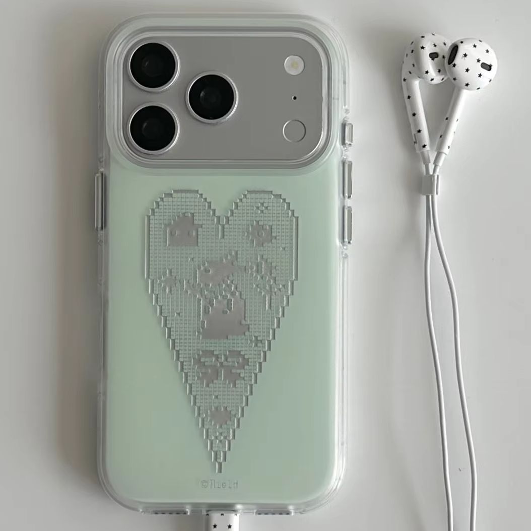 Korean Ins niche green love pi - огляд і ціна Phone Cases Green