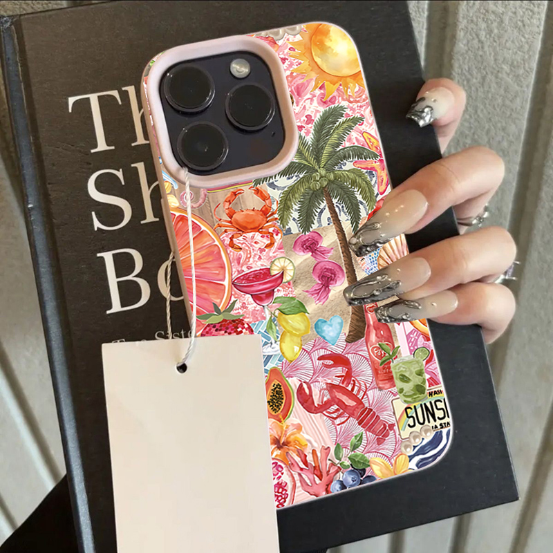 Summer Beach Party Collage Pat - огляд і ціна Phone Cases Beach