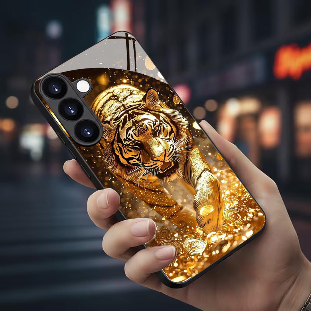Tiger pattern glass Phone Case - огляд і ціна Phone Cases Samsung S24