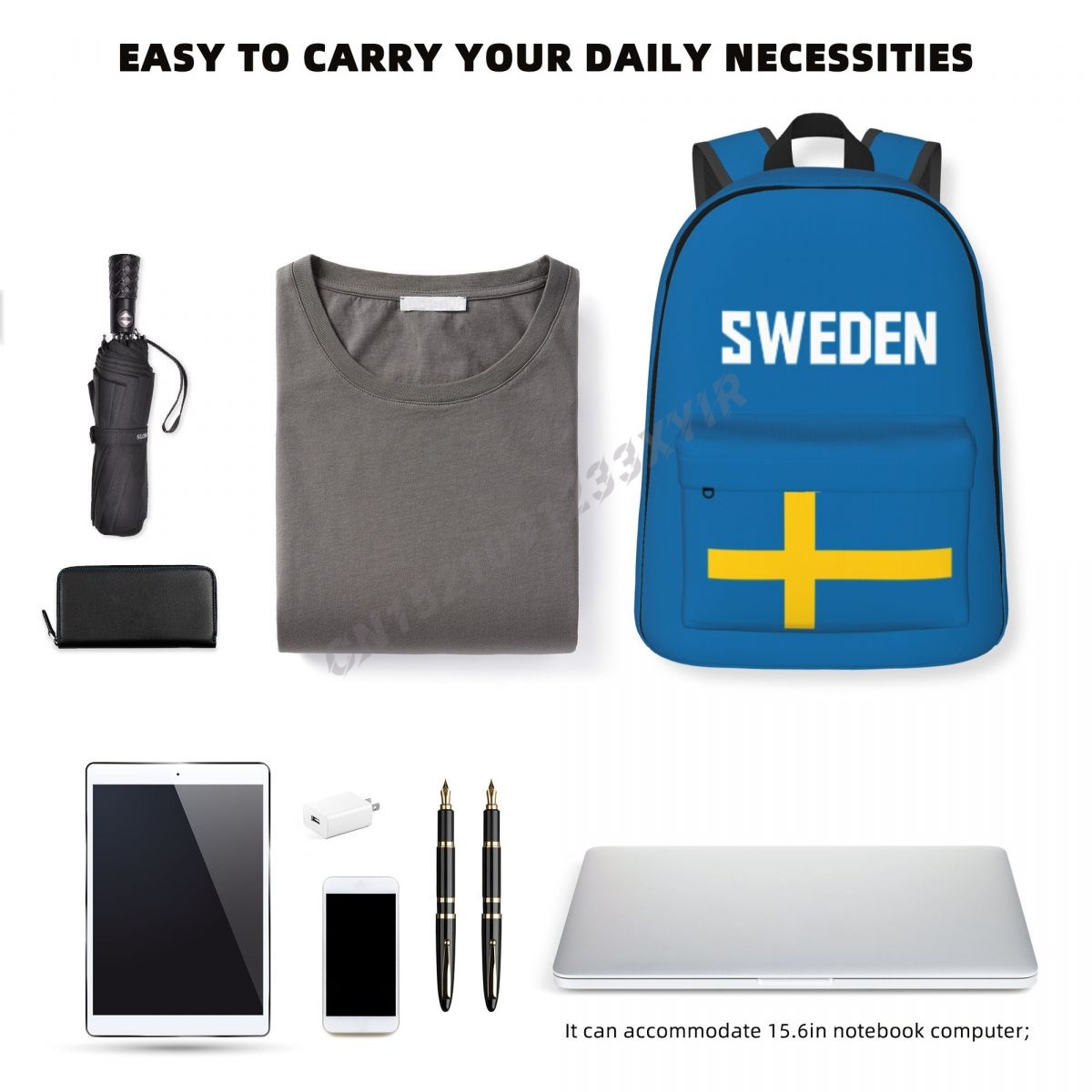 Unisex Backpack Sweden Flag Sw - огляд і ціна Phone Cases Sweden