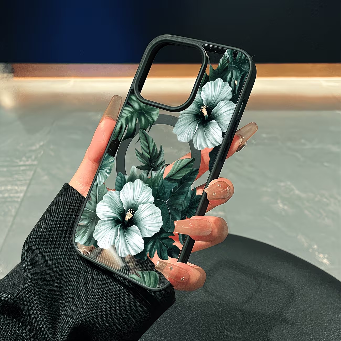 Green Floral Print Phone Case  - огляд і ціна Phone Cases Green