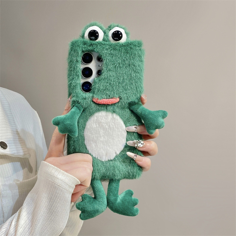 Plush Frog Phone Case, Cute Gr - огляд і ціна Phone Cases Samsung S24
