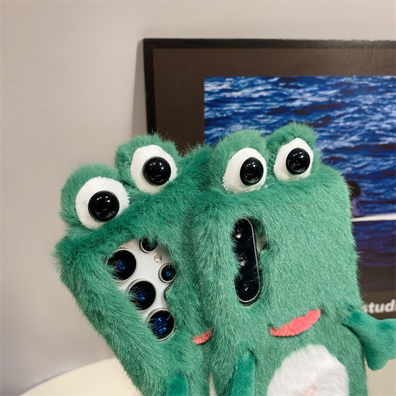Plush Frog Phone Case, Cute Gr - огляд і ціна Phone Cases Samsung S24