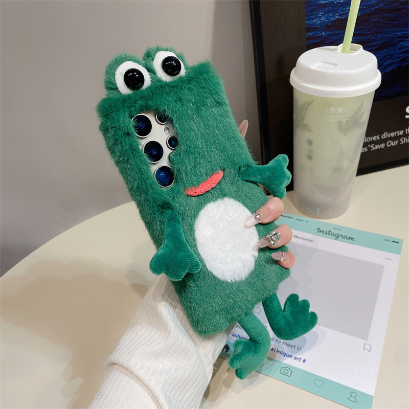 Plush Frog Phone Case, Cute Gr - огляд і ціна Phone Cases Samsung S24